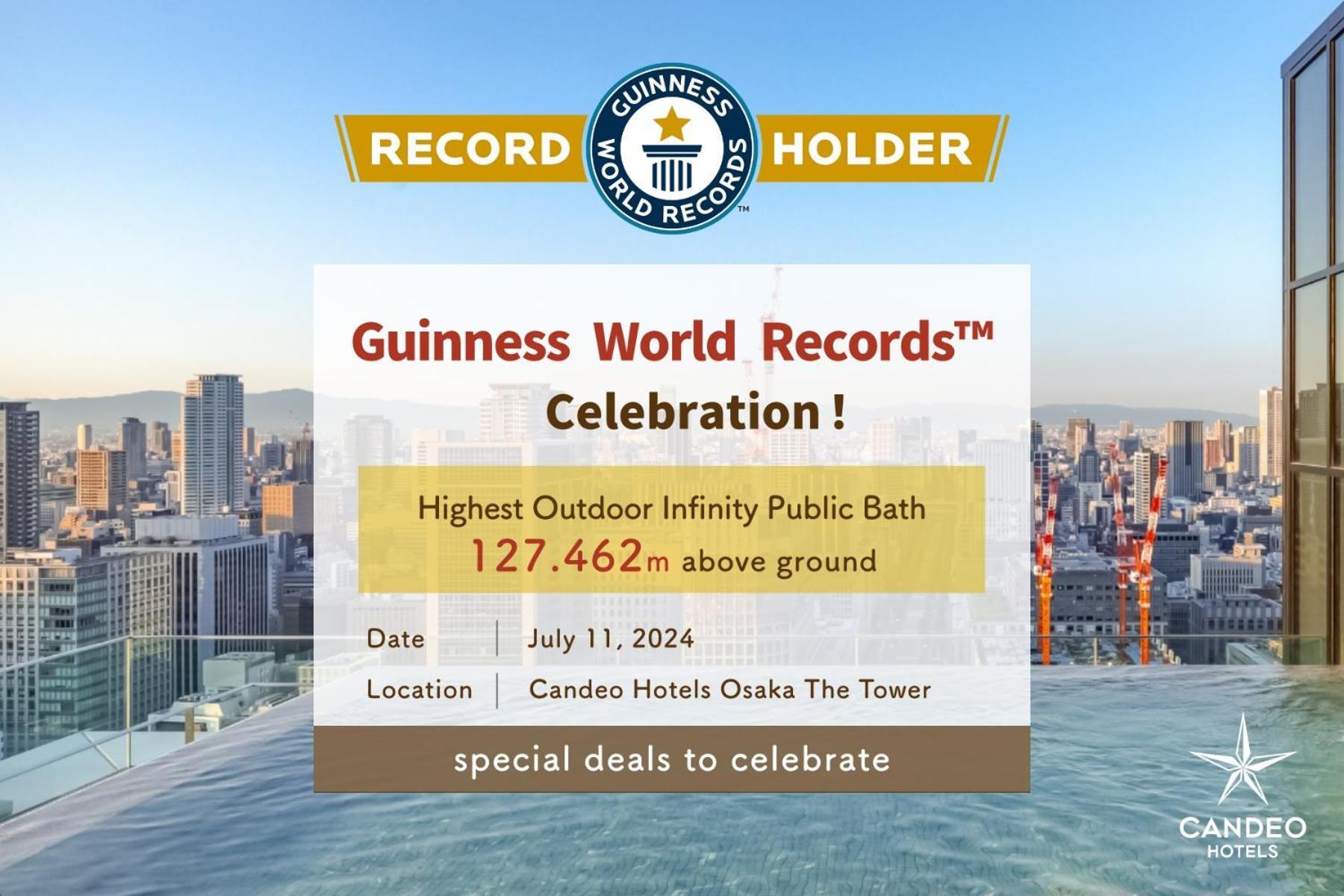 Candeo Hotels Osaka The Tower Exterior photo The certificate of the record holder